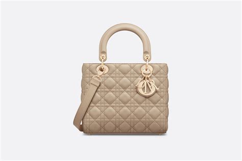 sand lady dior|Dior lambskin bag.